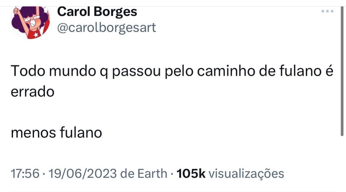 Todo mundo é ruim menos ele