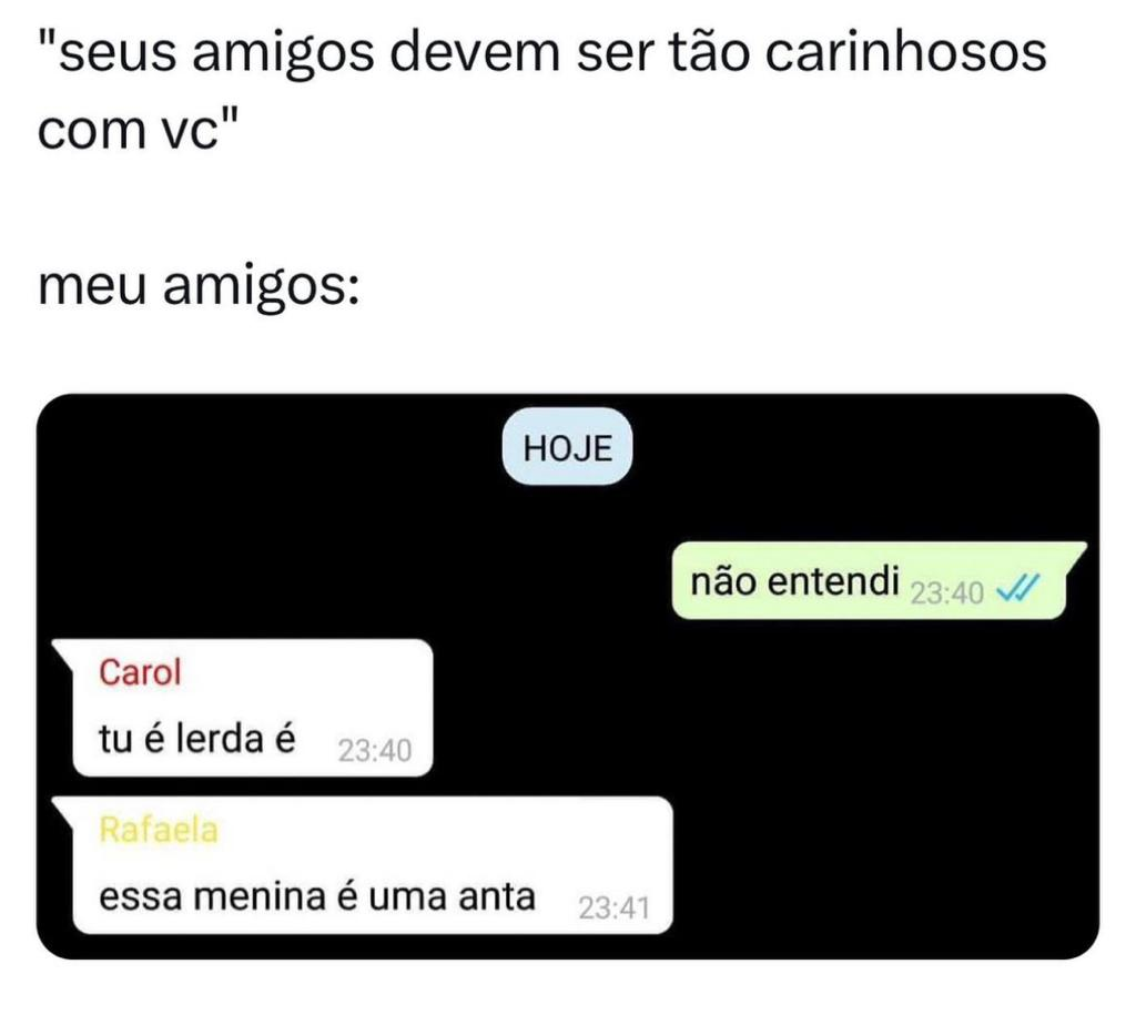 Não entendi