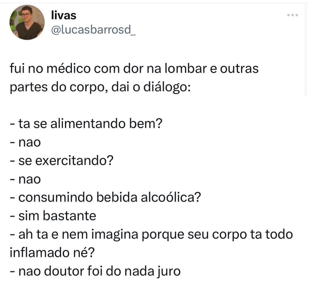 Foi do nada, eu juro!