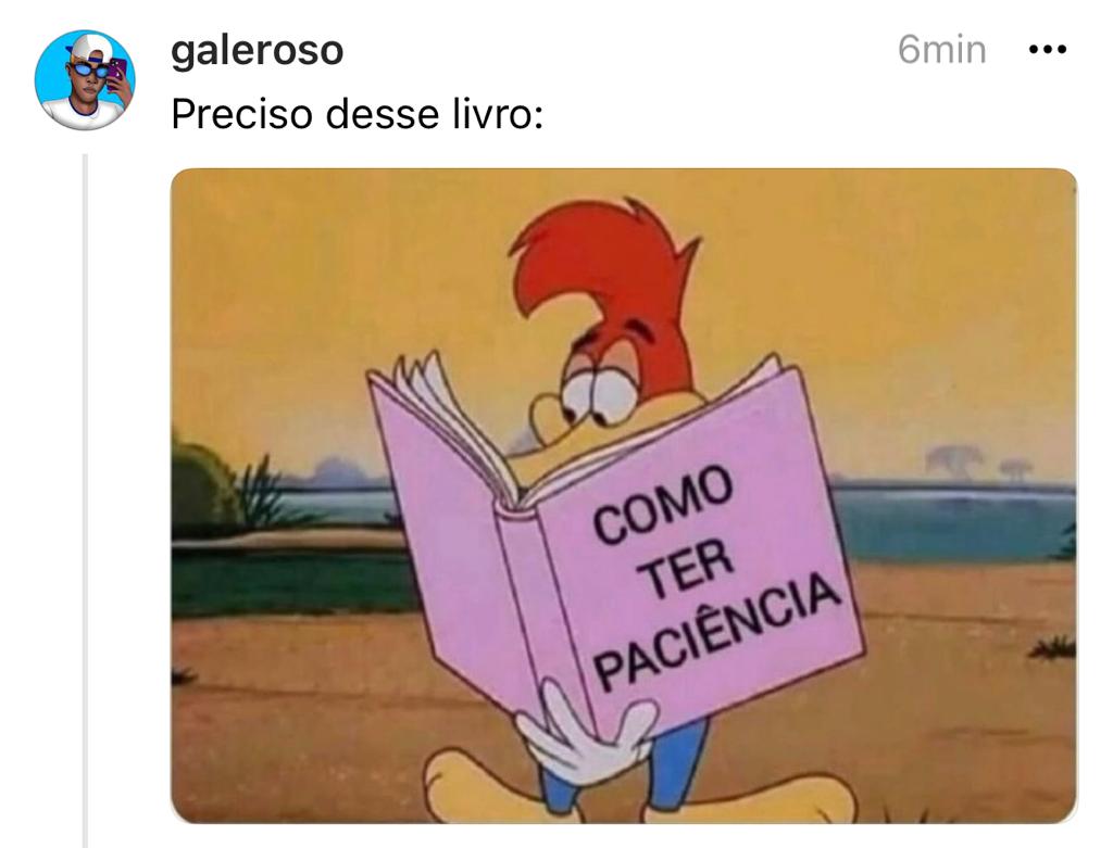 Se alguém tiver, me empresta