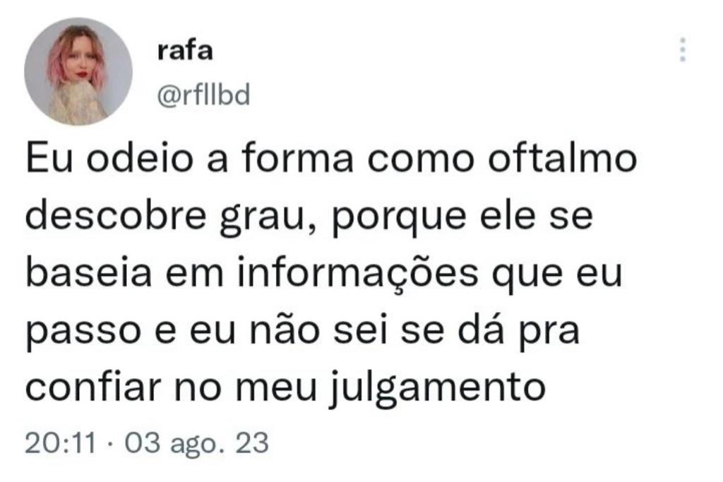 Não dá pra confiar em mim