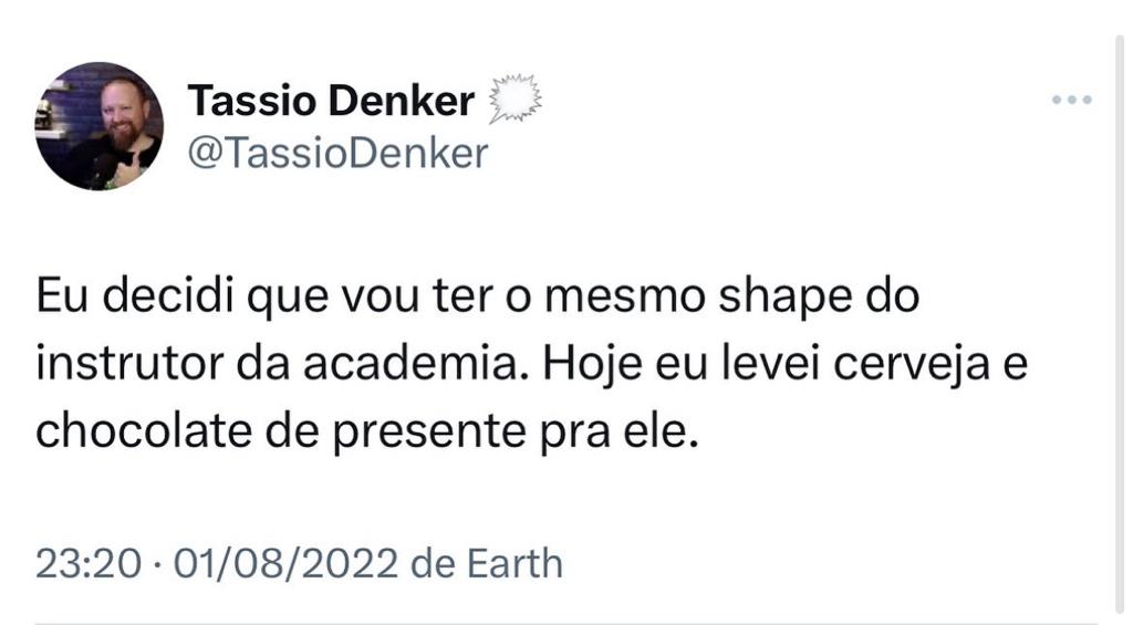 Foca no shape do instrutor