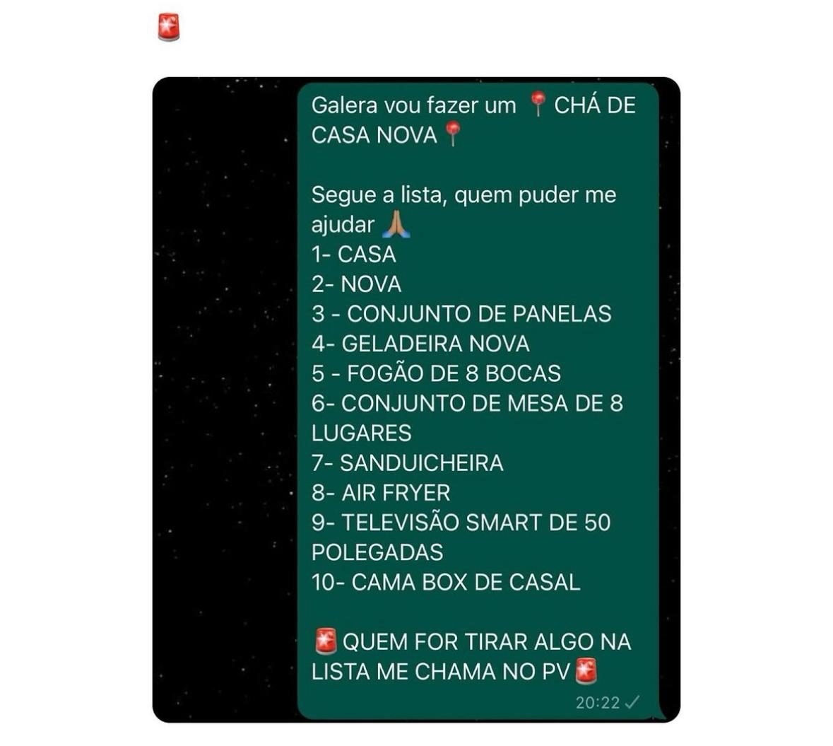 Chá de panela