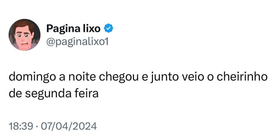 Cheiro de segunda