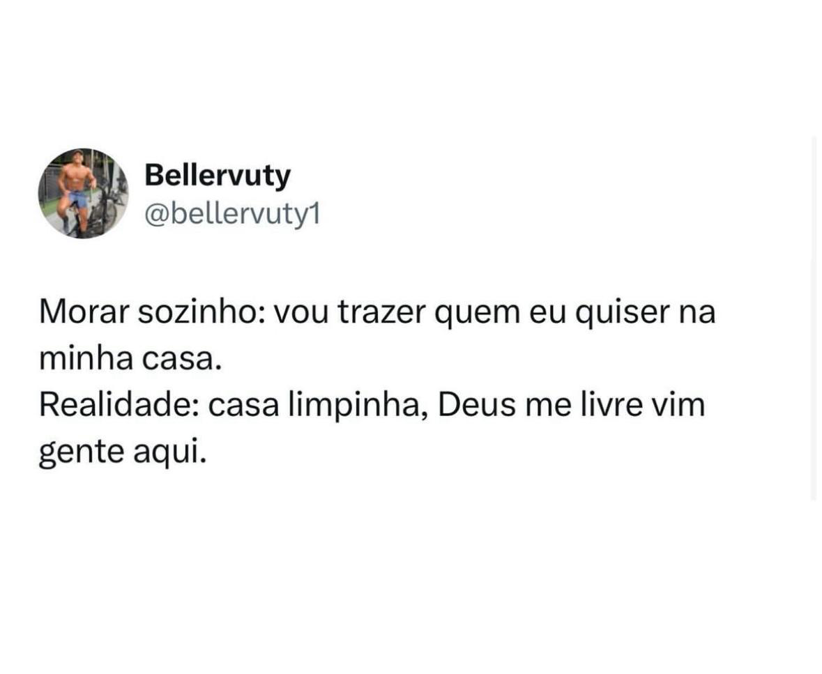 Realidade de morar sozinho