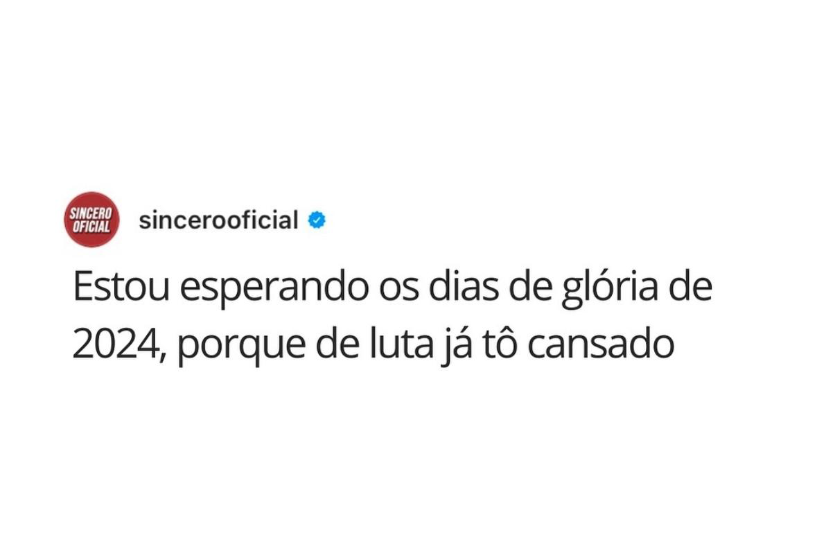 Esperando os dias de glória de 2024