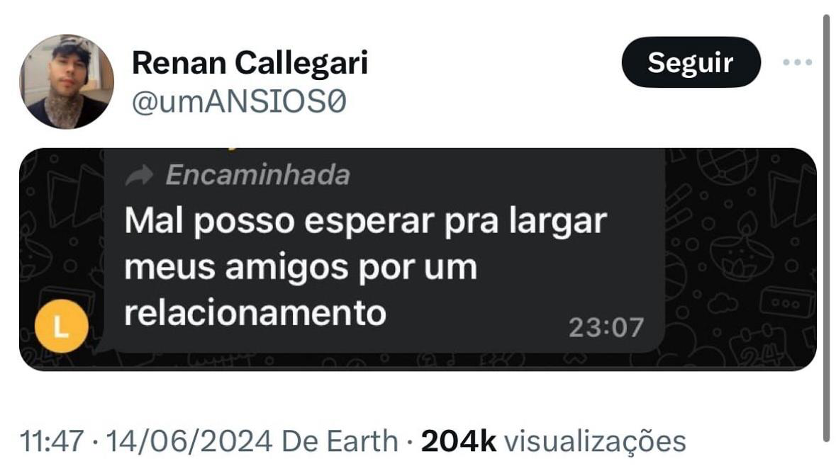 Mal posso esperar