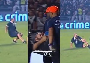Torcedor do Vasco fratura o pé em ação de Marketing durante Jogo contra Atlético-GO