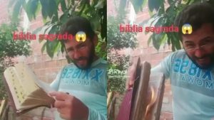 Homem é encontrado morto após publicar vídeo queimando biblía; veja vídeo