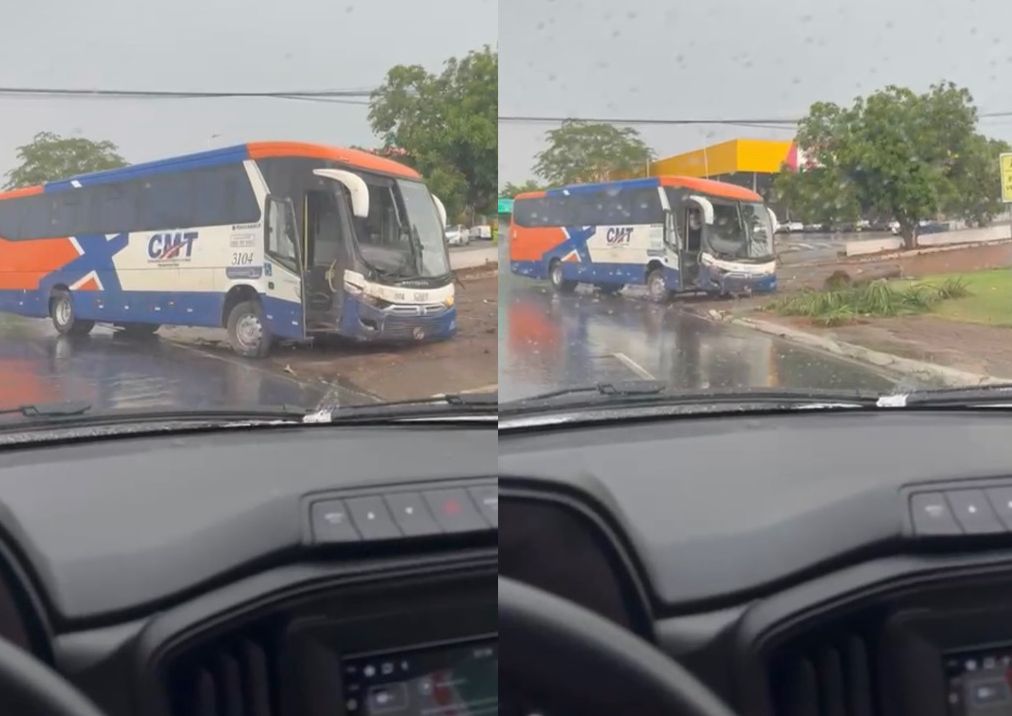 Ônibus Perde Controle em Cuiabá