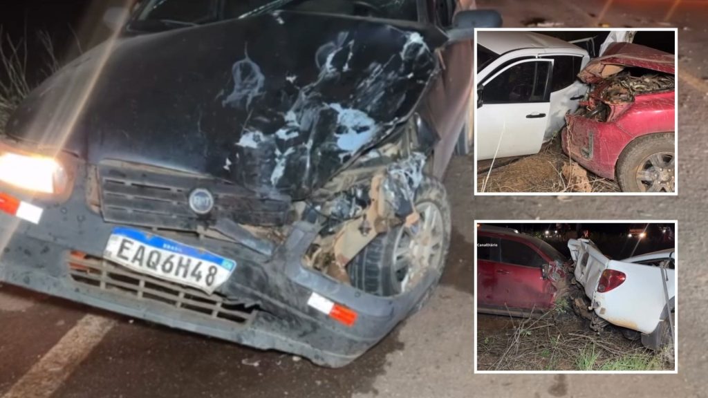 Acidente em cadeia na MT-473 envolve três veículos e fere cinco pessoas em Pontes e Lacerda