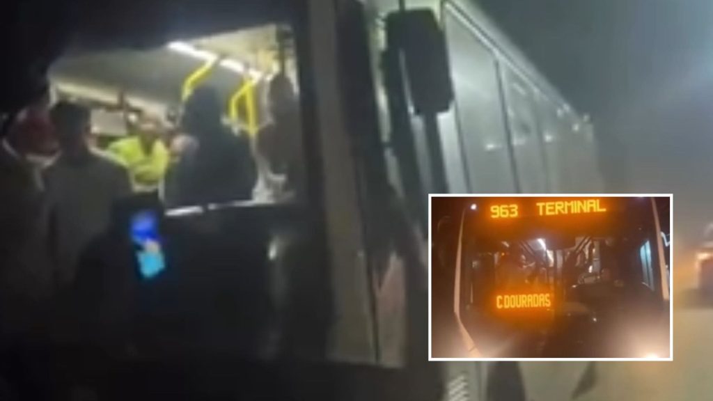 Moradores de Várzea Grande protestam contra falhas no transporte público e cobram aumento na frota de ônibus; veja vídeo