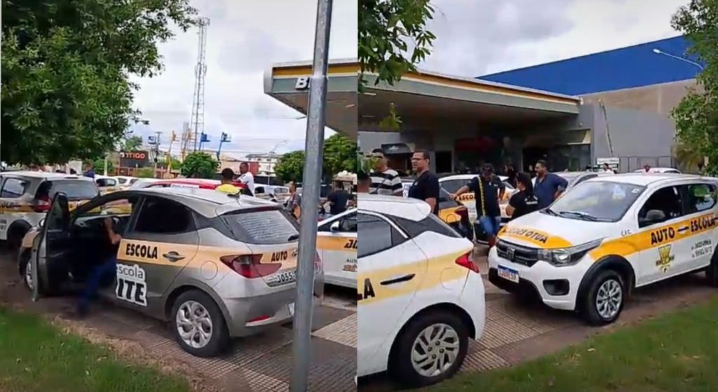 Protesto Bloqueia Ruas de Cuiabá Contra Mudança na CNH