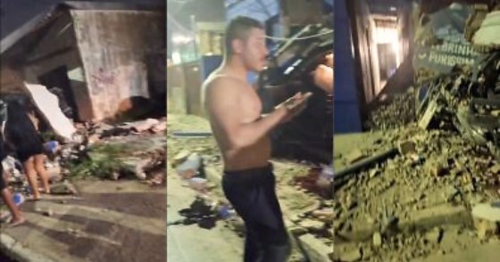 Condutor invade distribuidora e destrói imóvel em alta velocidade