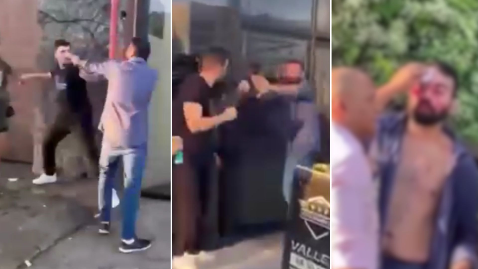 Briga entre dois homens é filmada em casa noturna; veja vídeo