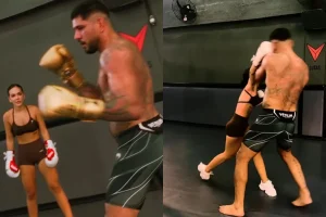 Mel Maia brinca com Alex Poatan e “nocauteia” lutador em vídeo nas redes sociais; veja vídeo