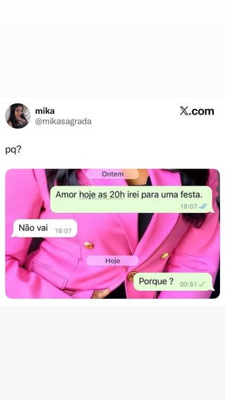 A internet não para e um novo meme envolvendo a Mika X.com está dando o que fala em destaque