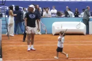 Nadal divide cena com filho no Bernabéu e encanta torcida em Madri; veja vídeo