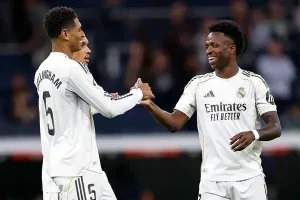Real Madrid vence com gols de Mbappé e Vini Jr. e segue vivo na briga pelo título; veja os gols