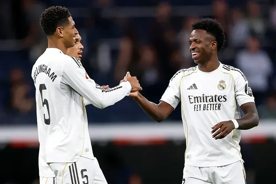 Real Madrid vence com gols de Mbappé e Vini Jr. e segue vivo na briga pelo título; veja os gols