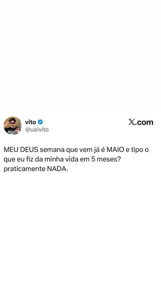 O perfil @uaivito, do X.com (antigo Twitter), publicou um meme que está fazendo em destaque