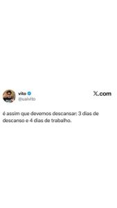O perfil @uaivito compartilhou uma ideia genial (ou nem tanto?) para o descanso em destaque