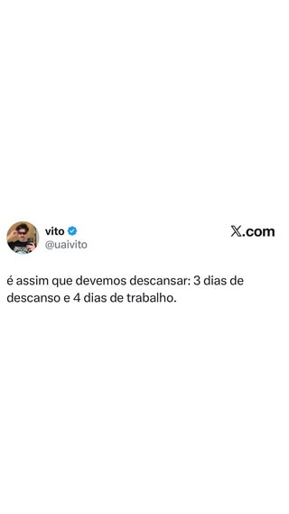 O perfil @uaivito compartilhou uma ideia genial (ou nem tanto?) para o descanso em destaque