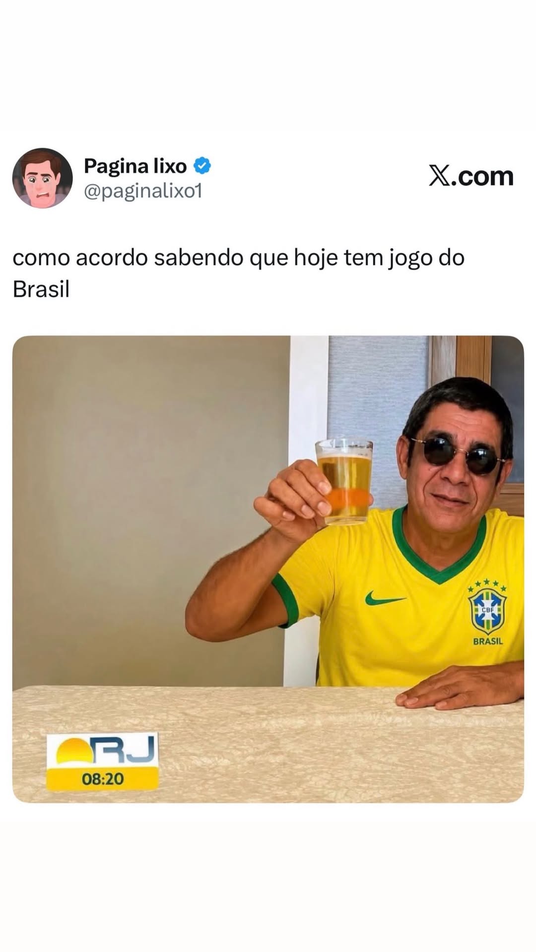 Quando o jogo do Brasil vira desculpa até pra acordar cedo