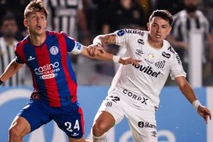 Santos abre 2 a 0, sofre reação do San Lorenzo e segue sem vencer na Sul-Americana; veja os gols