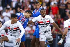Bahia marca nos acréscimos e empata com o São Paulo pelo Brasileirão; veja os gols