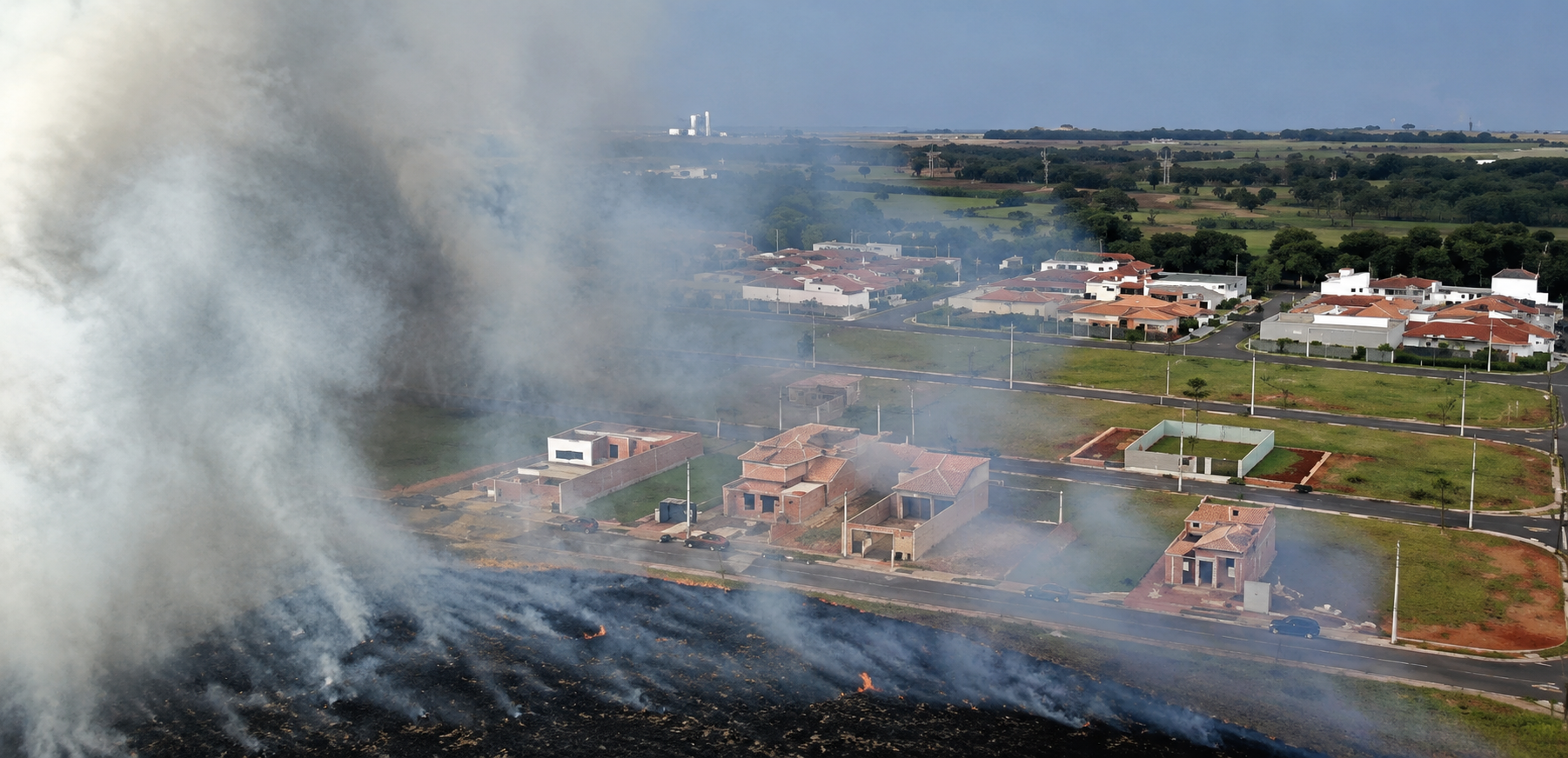 Câmera flagra homem antes de incêndio em vegetação; Veja vídeo