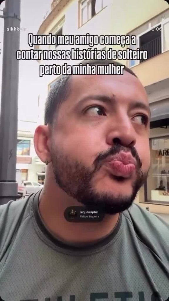 Amigo solta as histórias de solteiro e a reação perto da esposa é impagável, só em destaque