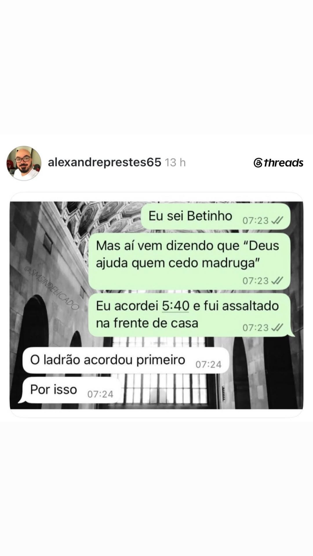 3. alexandreprestes65 13 h 6 threads vA 2 &= EuseiBetinho ,.. Y ee 07:23 4 À 4 7 E