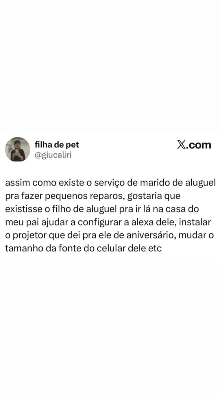 â filha de pet X.com > @giucaliri assim como existe o serviço de marido de aluguel