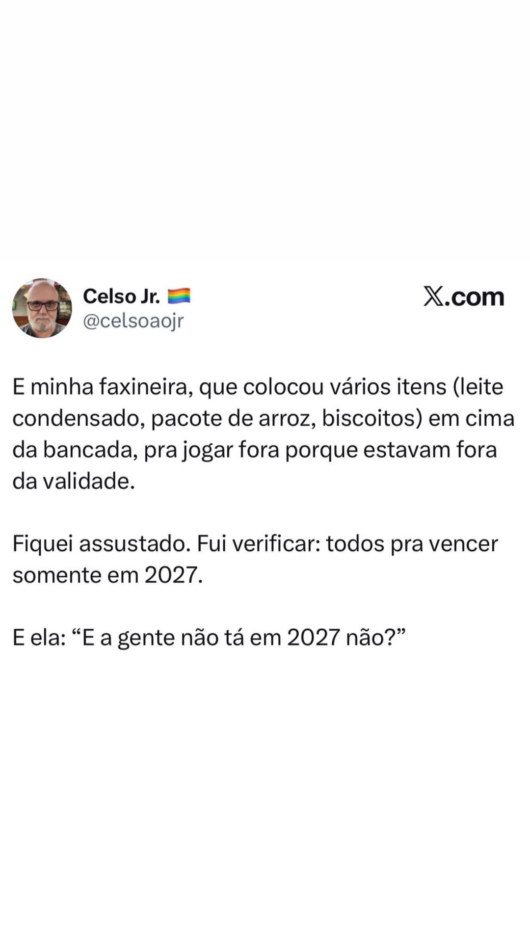 Faxineira joga fora itens vencidos e assusta o patrão