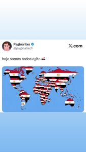 fes Pagina lixo O paginalixol X com hoje somos todos egito BIS ER ar Soa hl S em destaque