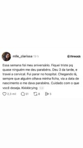 Aniversário esquecido, tristeza e um hospital no meio do caminho. Só no perrengu em destaque