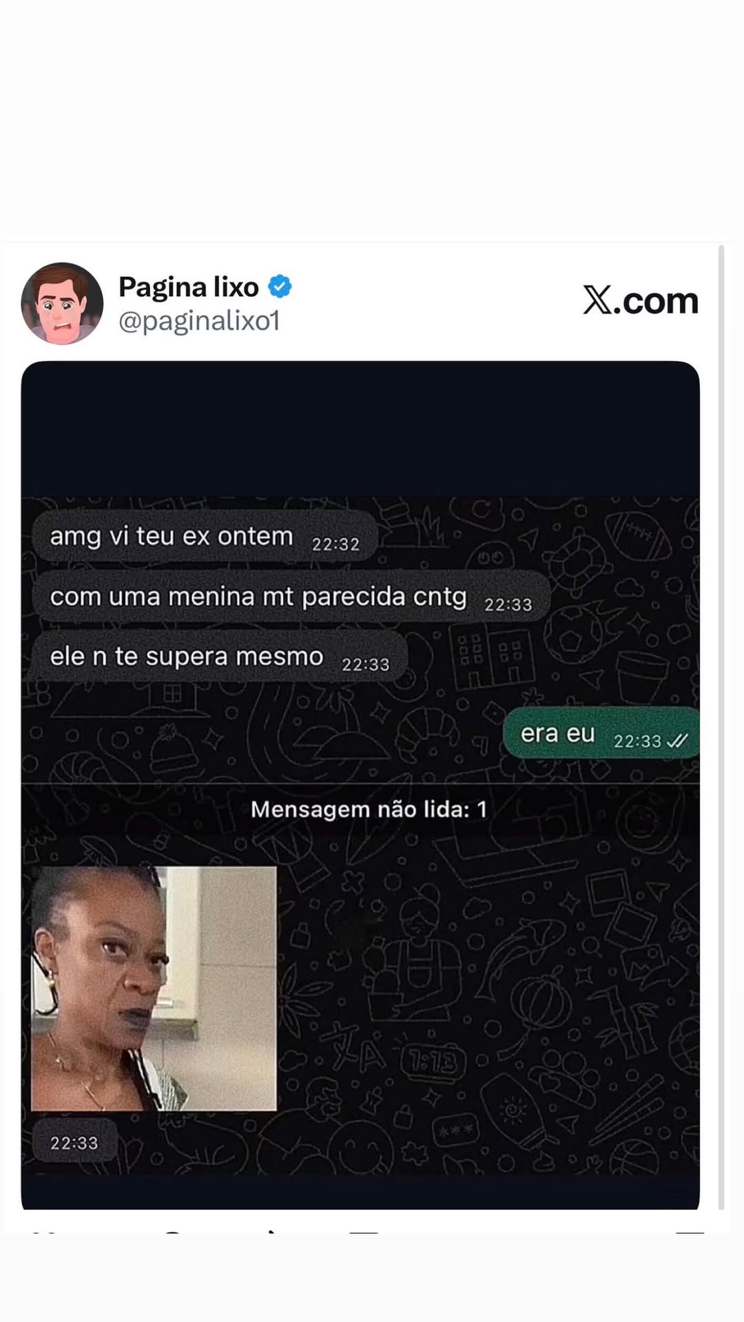 Quando o ex aparece com a ‘cara de quem não superou’
