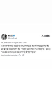 Golpe antigo de loteria agora virou oferta de vaga remota por 18 dólares/hora, a em destaque