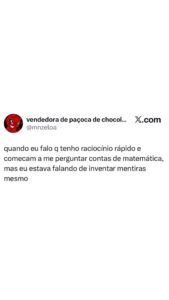 Raciocínio rápido ou inventar mentiras? Esse meme mostra a confusão na hora das em destaque