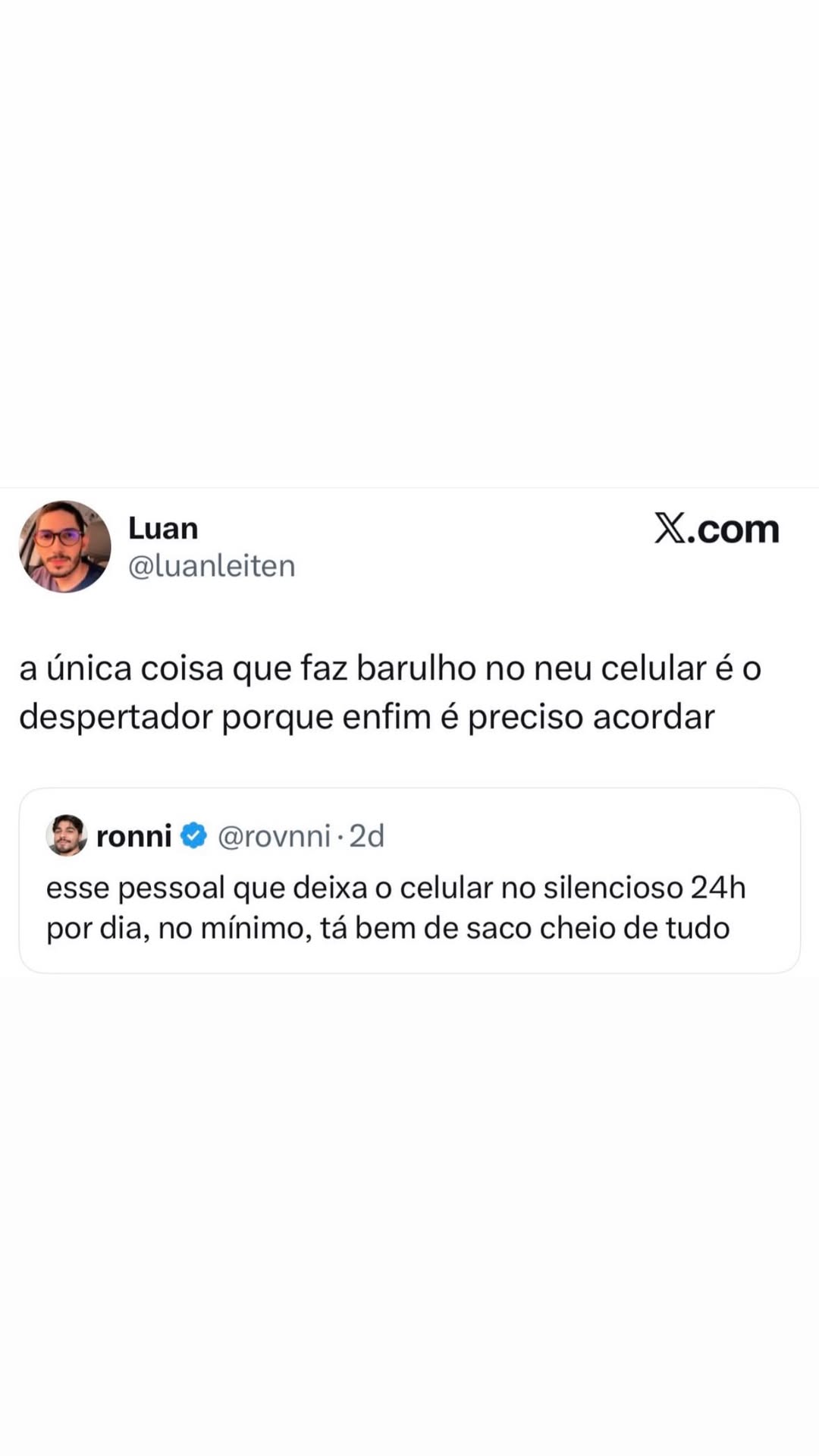 Só o despertador faz barulho no celular de quem vive no modo silencioso
