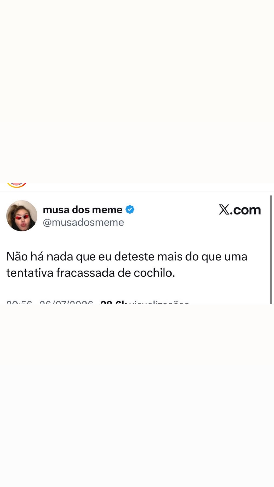 Tentativa fracassada de cochilo que todo mundo conhece