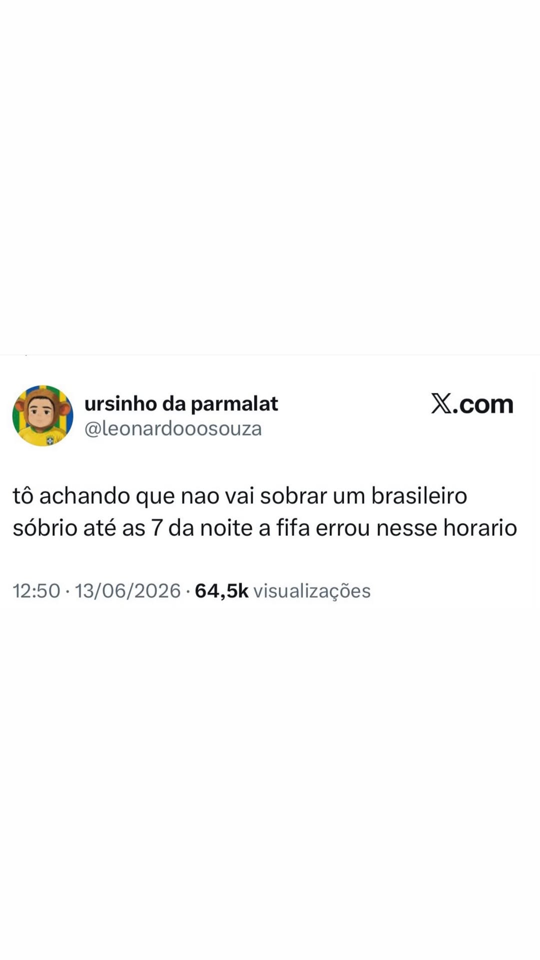 ursinho da parmalat X.com @leonardooosouza t6 achando que nao vai sobrar um brasil