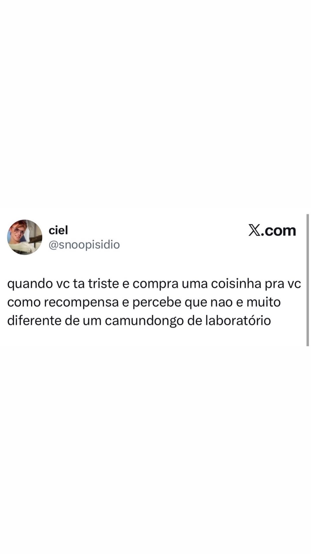 A recompensa que chega com uma reflexão inesperada