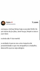 Começar as férias acordando cedo e já rendendo como uma máquina de produtividade em destaque