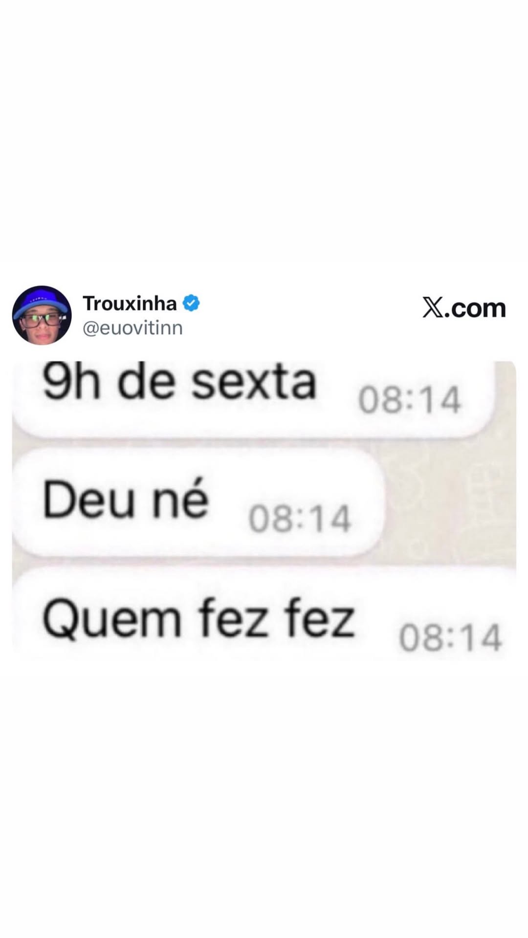 Quando a sexta-feira começa desse jeito