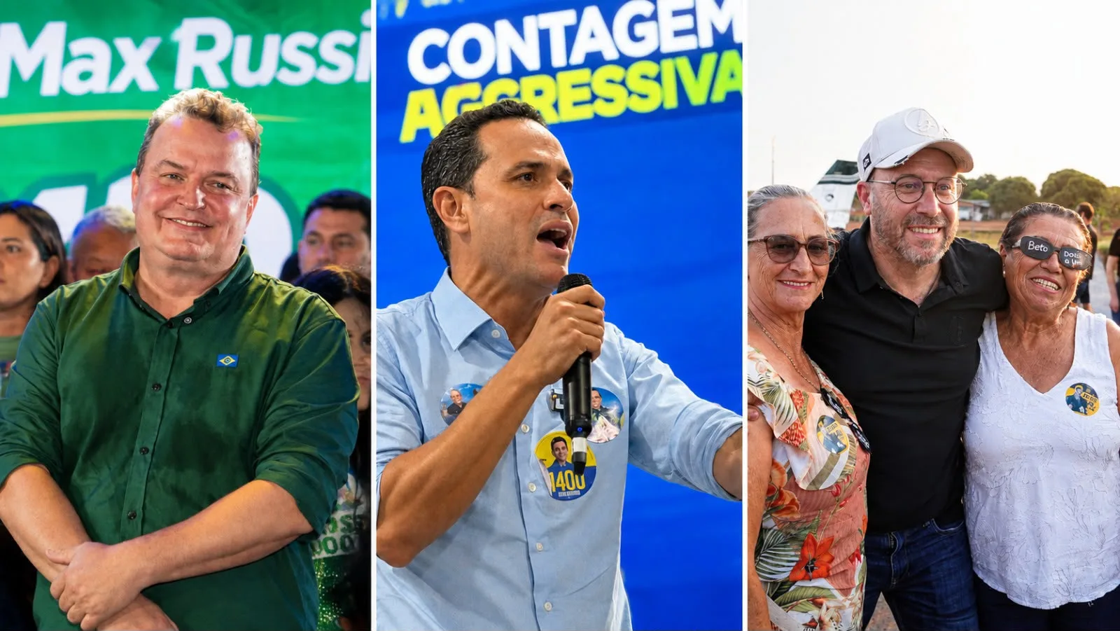 Max Russi, Diego Guimarães e Beto Dois a Um registram maiores altas de seguidores durante campanha