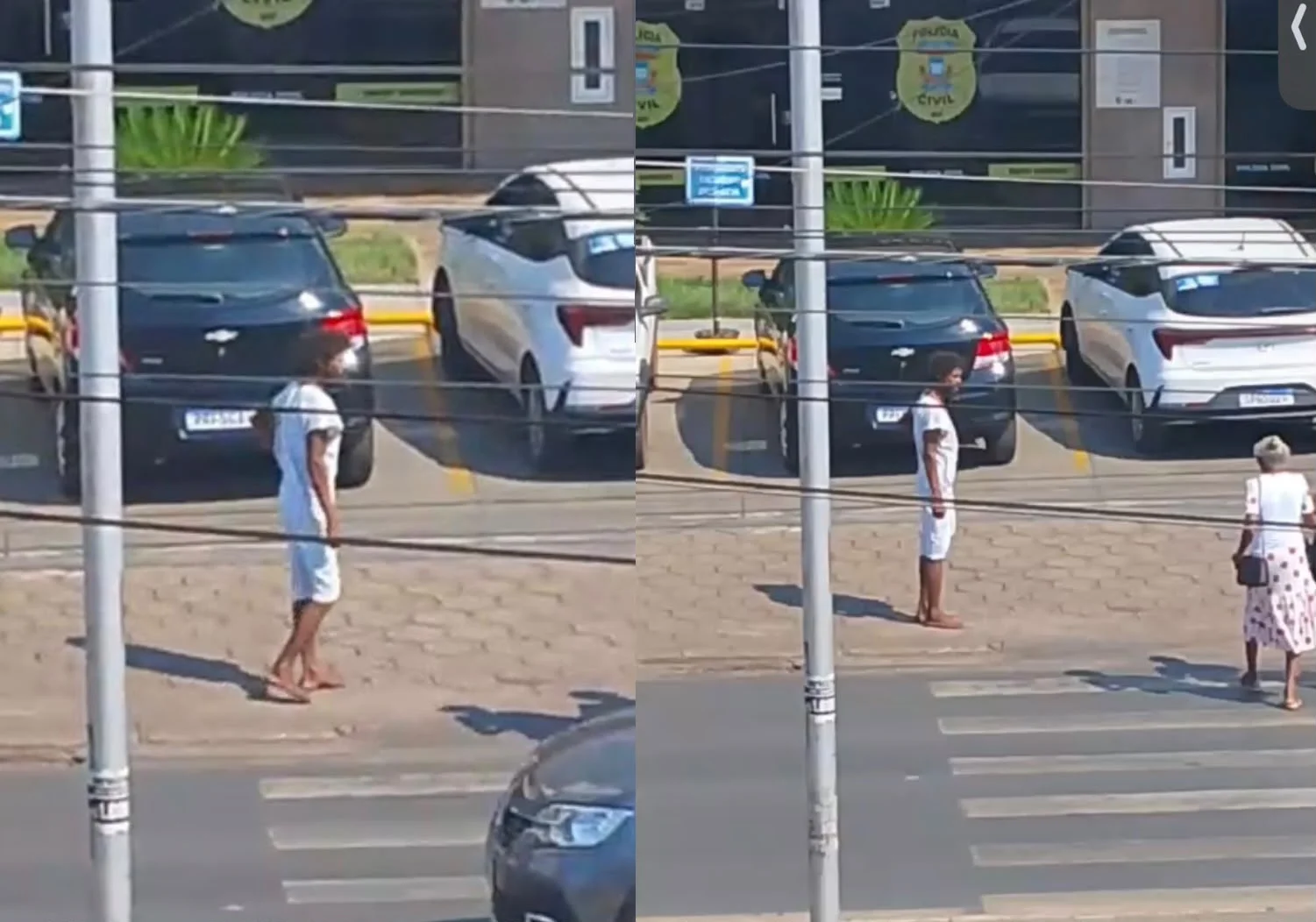 Homem é flagrado andando com roupas de hospital após suposta fuga em Várzea Grande; veja vídeo