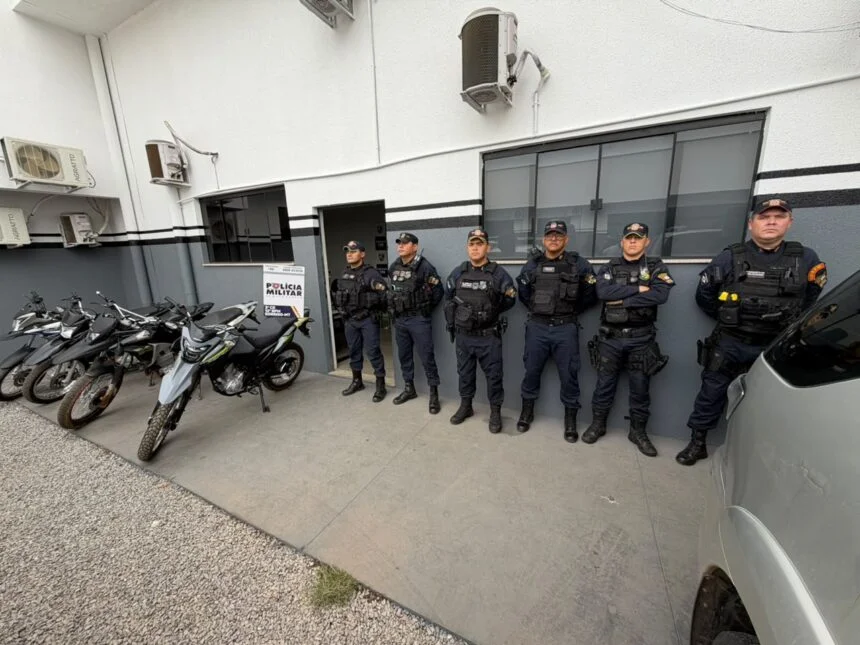 Força-tarefa localiza seis motos furtadas e apreende quatro menores após crime em Sorriso; veja vídeo