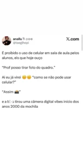 A regra da sala de aula ganhou uma brecha inesperada em destaque